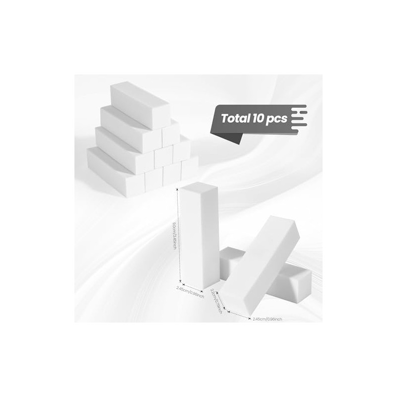 Set of 10 Buffer Files for Nails, Buffer for Nail