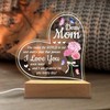 QOCNAM 3D Night Light With Engraved Wooden Base - Unique
