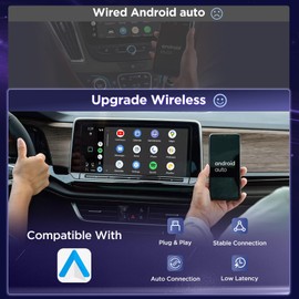 MSXTTLY Android Auto Wireless Adapter U2AC-L9, 2025 Car Dongle for Wired Android Auto, Mini USB A/C Plug & Play, Stable & Fast, Support YouTube & Video Apps, Easy Setup