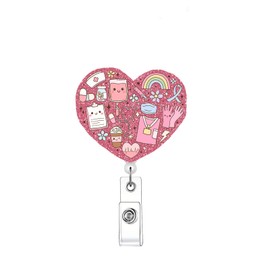 Nurse Badge Reels Cute Retractable Badge Reels Themed Holders Gift for Nurses Doctors ID Name Cards Lanyards Holidays