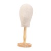 Milageto Mannequin Head Model Hat Display Stand Wooden Support Versatile
