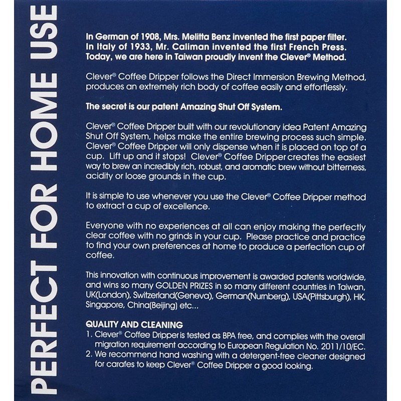 E.K.INT'L CLEVERクレバーコーヒードリッパーSサイズ DRS666PC