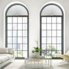 Arch Small Window Shade Curtains Half Circle Moon Pleated Blinds
