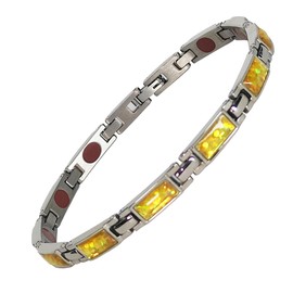 AddBili sparkly golden Bracelet for Women sparkly Colorful Bracelet for Women Women's chakra bracelets Healing Bracelet sparkly Gift for Women, Small, Created Opal