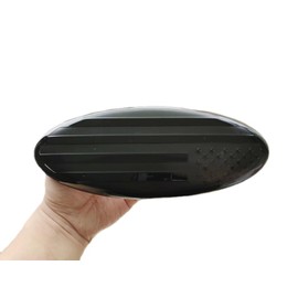 9 "(About 22.9 cm) Flag of The United States Badge, Front Grille Tailgate Badge Oval 9" x3.5, Decal Badge nameplate for F150, F250, F350, Edge, Explorer, Range (Black)