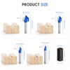 1/4 Inch Shank 90 Degree V Groove Router Bit Set