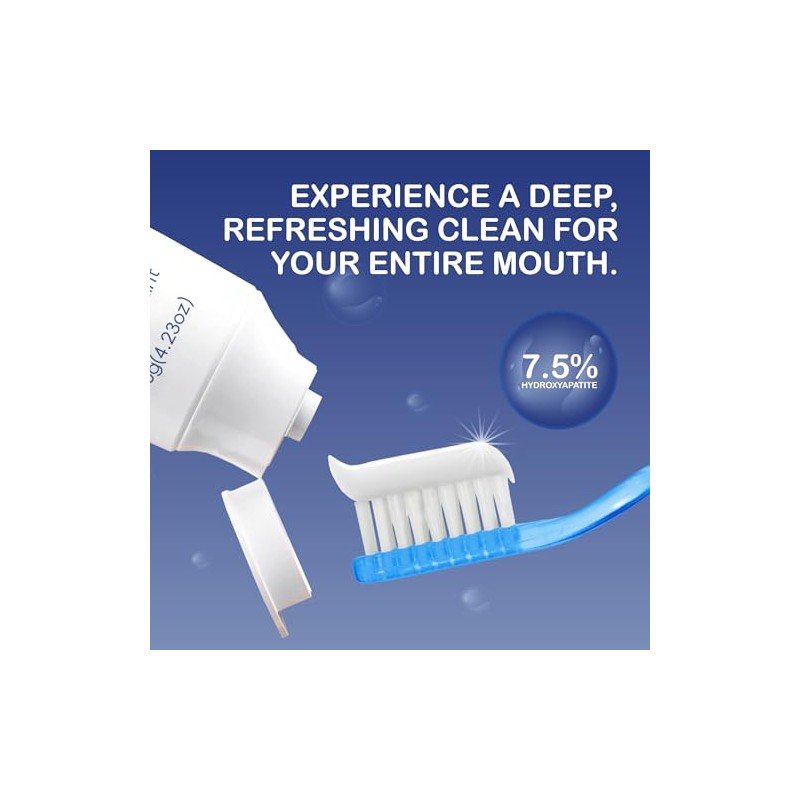 Hydroxyapatite Toothpaste, Nano Hydroxy 7.5%, Fluoride Free, for Sensitive Teeth