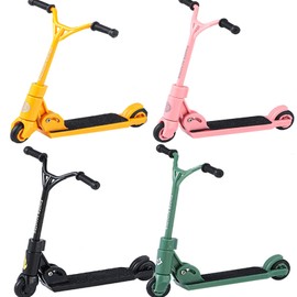 SKJAXF 4 Pcs Finger Skateboards, Finger Scooter, Finger Scooter Metal, Finger Training Children's Educational Toys Fingertips Movement Toys Party Favors for Kids (4 colours)