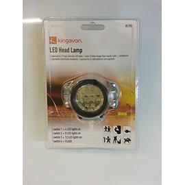 LED Head Torch adjustable head strap with padded front section for comfort and position head for work area (12 LED)