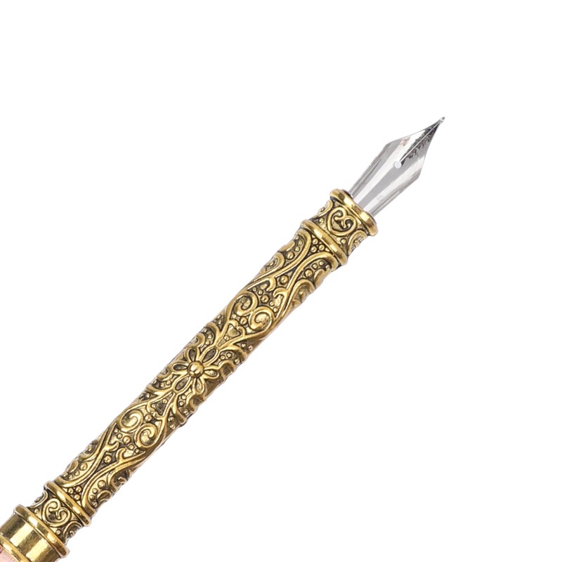 Quill Pen Set Feather Writing Drawing Dip Pen Students Teacher