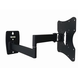 INLAND ProHT Articulating TV Wall Mount Full Motion (05329) for TV Flat Panel Monitor 23'' to 42,Tilt 15°，Swivel 90°,VESA up to 200x200,Cold-Rolled Steel Material, Max Load 55 Lbs, Black