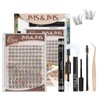 JMS&JMS Venus Lash Clusters Kit Natural Velour Lash Clusters Invisible