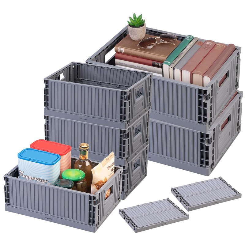 Rosenstein & Söhne Plastic Boxes: Set of 6 Plastic Storage