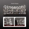 Kaiyuan Crystal Wall Light Fixtures,Modern Chrome Wall Lamp with Clear