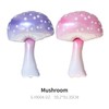 23 * 35inch Pink Mushroom Balloons Purple Mushroom Balloons Iridescent