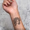 Azeeda 4 x 'Medusa Gorgo' Temporäre Tattoos - Wasserfest, Hautfreundlich