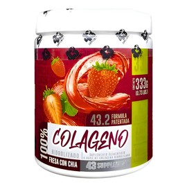 Colágeno Hidrolizado Con Biotina Y Vitamina C 333g 43 Supp. Sabor Fresa Con Chia