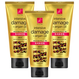 Elastine Argan Oil Damage Hair Treatment, 300ml, 3 pieces / 엘라스틴 아르간오일 데미지 헤어트리트먼트, 300ml, 3개