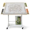 ZZJIHAI 1500 Piece Jigsaw Puzzle Table with Drawers, Adjustable Wooden