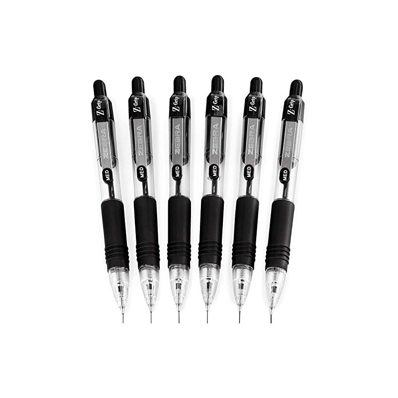 Zebra Z-Grip Mini Retractable Ballpoint Pens - 1.0mm - Black