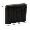 10 cajas de almacenamiento para pilas AA/AA/CR123A, color negro