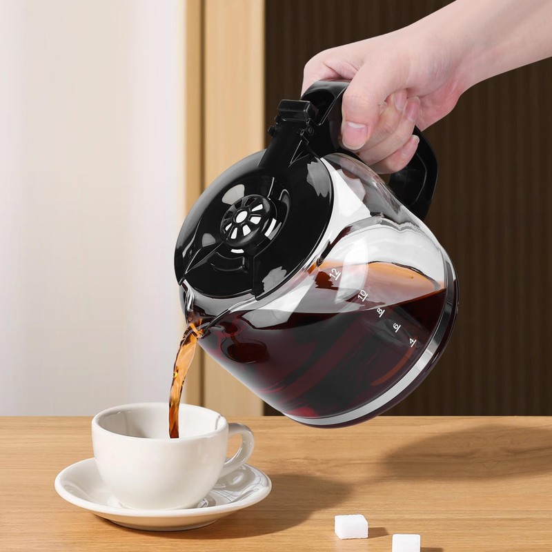 12-Cup Replacement Glass Carafe for Taylor Swoden Coffee Maker Models