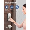 ELAMOR M19 Keyless Entry Door Lock with 2 Lever Handles,