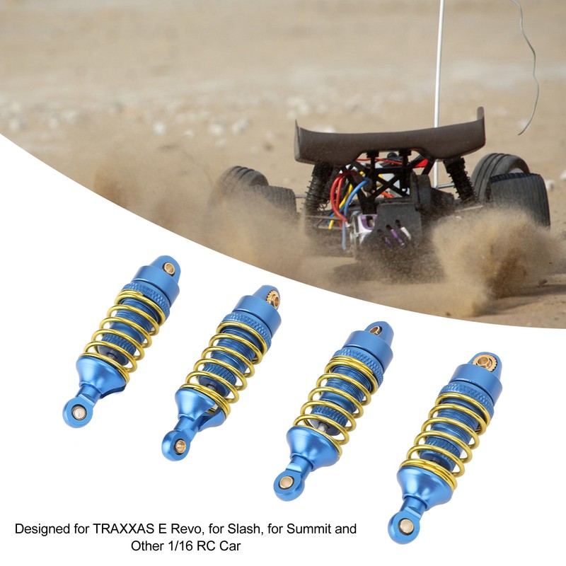 4Pcs RC Car Shock Absorber Aluminum Alloy Stable High Elasticity