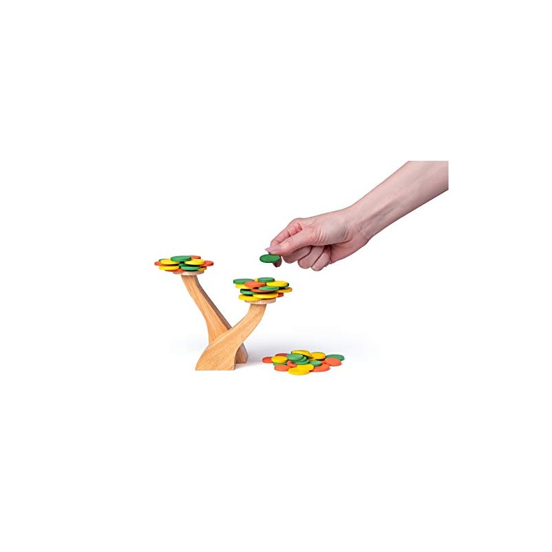 Woody 90918 Wooden Balance Game, Balancing Motor Skills Game Tree