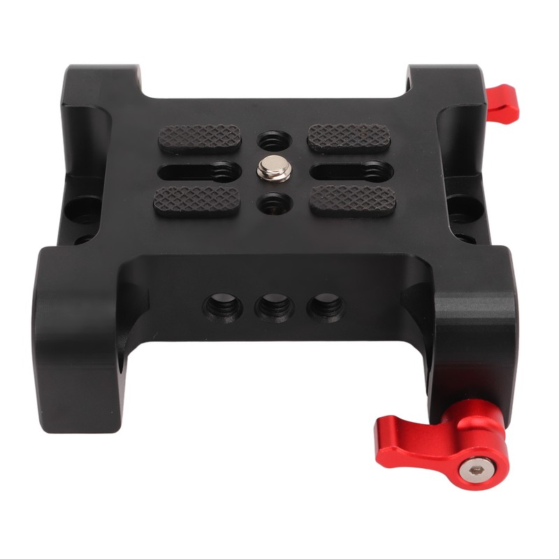 1/4in Camera Mounting Base Plate Aluminum Alloy 15mm Diameter DSLR