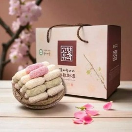 Gita 국내산 찹쌀 혼합 유과 한과 추석 명절 선물세트 구정선물 Domestic Glutinous Rice Mixed Yugwa Hanwa Chuseok Holiday Gift Set
