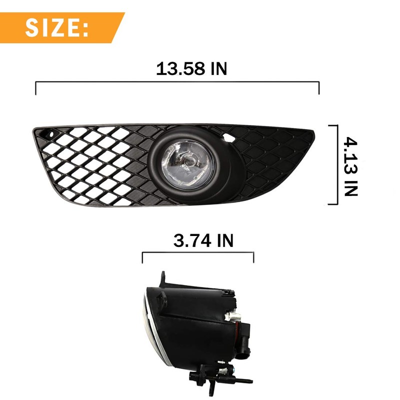 VGETTING Fog Light For Mitsubishi Lancer 2008-2014 Front Bumper Driving
