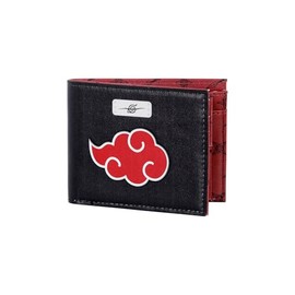 Naruto Clouds Men's Wallet - Black, 12 x 12 cm, black, Men's Clouds Wallet