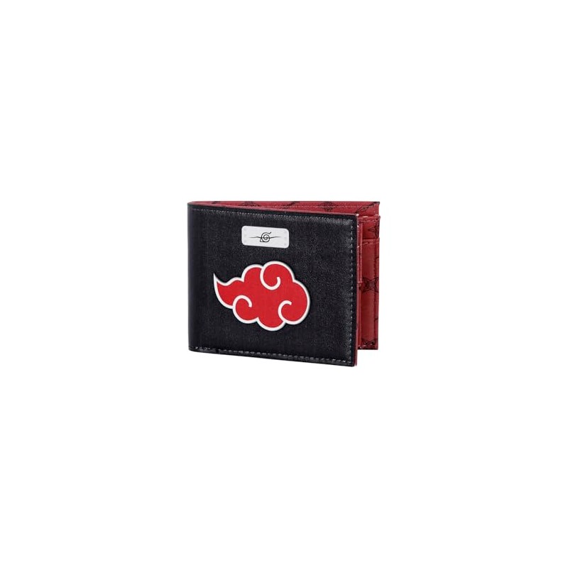 Naruto Clouds Men's Wallet - Black, 12 x 12 cm,