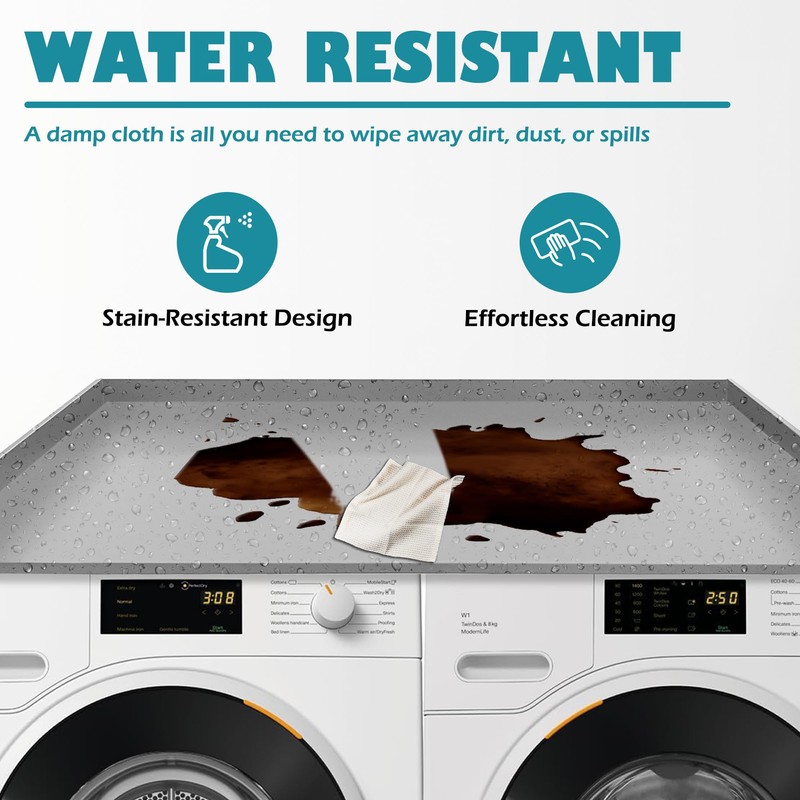 Royxen Laundry Countertop Solid Wood, Countertop for All Front-Loaded Washing