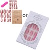 WADY 24 uñas postizas de cobertura completa,uñas postizas medianas, uñas