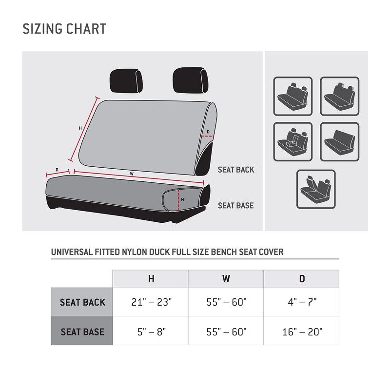 Browning Universal Bench Seat Covers, Water and Dirt Resistant Car,