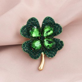 1-4Pcs Enamel St. Patrick Lucky Clover Leaf Lapel Pins For Men Women Ireland Irish Cute Shamrock Badge Brooch St.Patricks Day Decoration Party Gifts