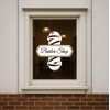 Barber Shop Window Decal – Classic Vinyl Sticker with Traditional