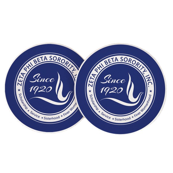Desert Cactus Zeta Phi Beta Car Cup Coaster Absorbent Sandstone