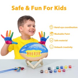 Minleway Paint Your Own Football Lamp Kit,9.6 Inch 16 Colors Night Light Toys for Girls Boys,Arts & Crafts Kit Art Supplies,Arts and Crafts Birthday Gifts for Kids Ages 3 4 5 6 7 8 9 10 11 12+