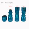 SINOBILLIA Pool Cue Tip Tool with Scuffer (Blue), 3-in-1 cue