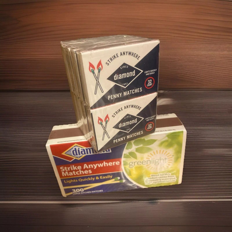 (2 boxes) Diamond Strike Anywhere (Penney Matches & Large Kitchen