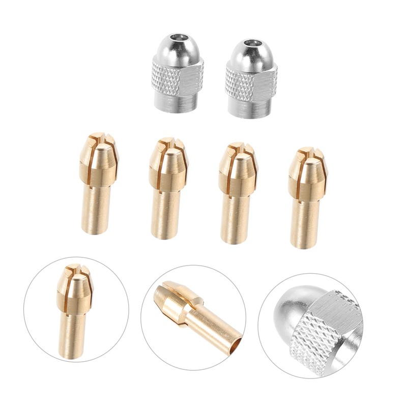 Operitacx 1 Set Brass Collet for Electric Grinding Drill Rotary