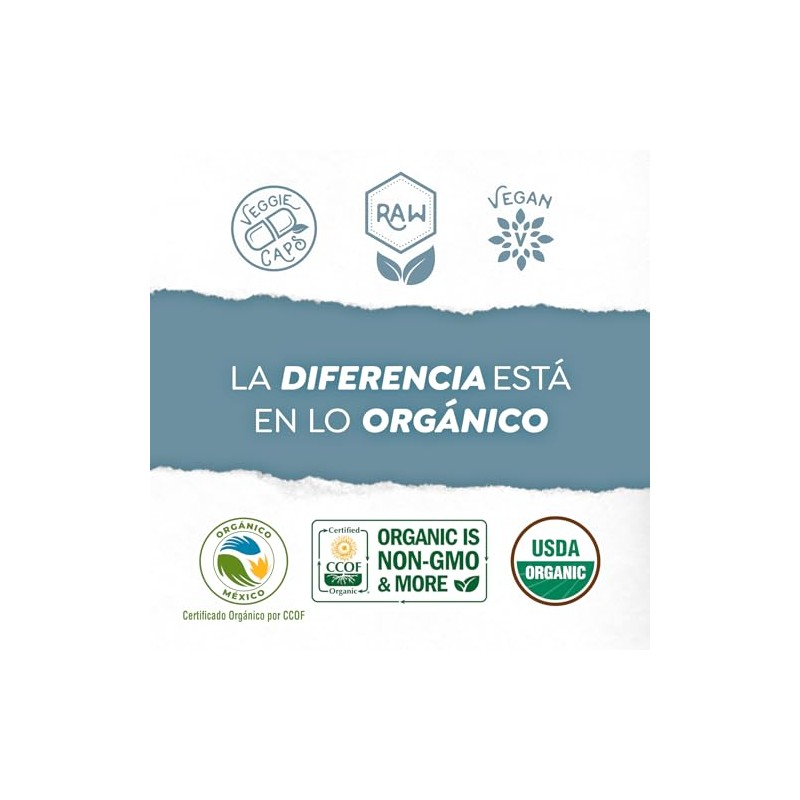 Organicside Cápsulas de Melena de León Orgánicas 60 Cápsulas Vegetales