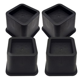 itechpanda 4 Pack Bed Furniture Risers, 3.1" Heavy Duty Bed Lifts with Anti-Slip Foam Pads for Bed, Table, Couch, Chair or Desk, Bed Lift Risers Elevation in Height