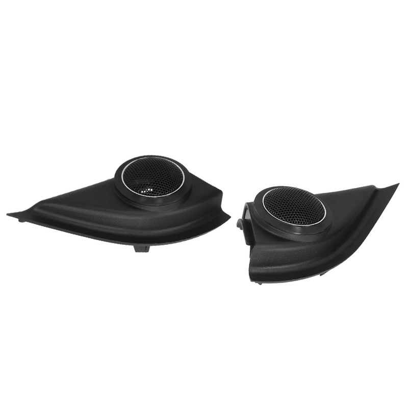 2pcs Car Door Tweeter Speaker Cover Trim Loudspeaker Decor Replacement