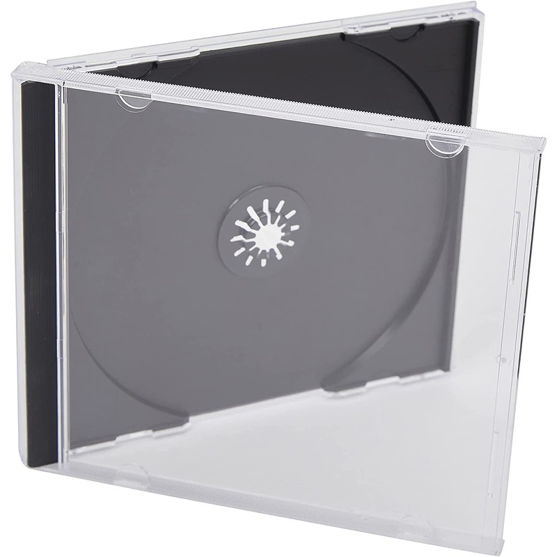 Vision Media® 10 X Single CD jewel Case inc Black