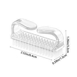 5 Pcs Handle Grip Nail Brush for Cleaning Fingernails, Nail Scrub Brush Fingernail Brush Nail Cleaning Brush with Soft Bristles for Toes and Nails Men Women (S)