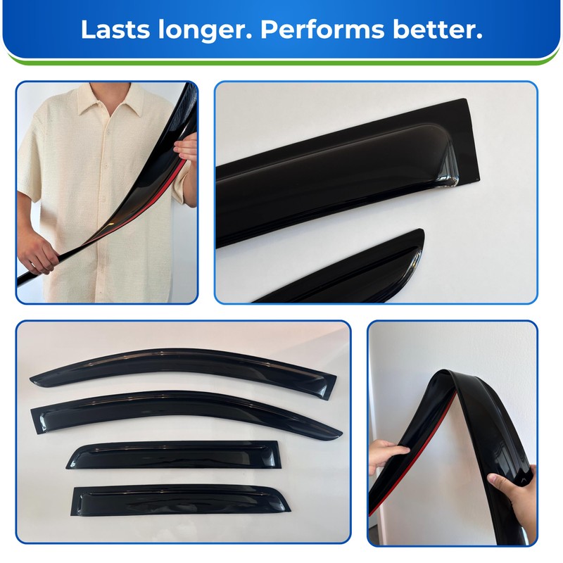 KPY Window Visor Compatible with 2004-2015 Nissan Titan King Cab,